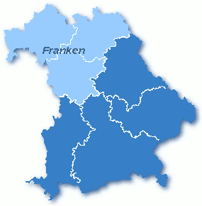 Karte von Bayern